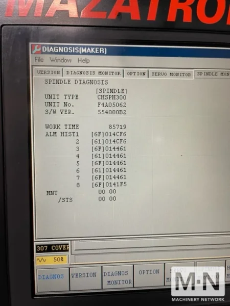 Mazak PFH-4800 CNC 4-Axis Horizontal Machining Center, 2004