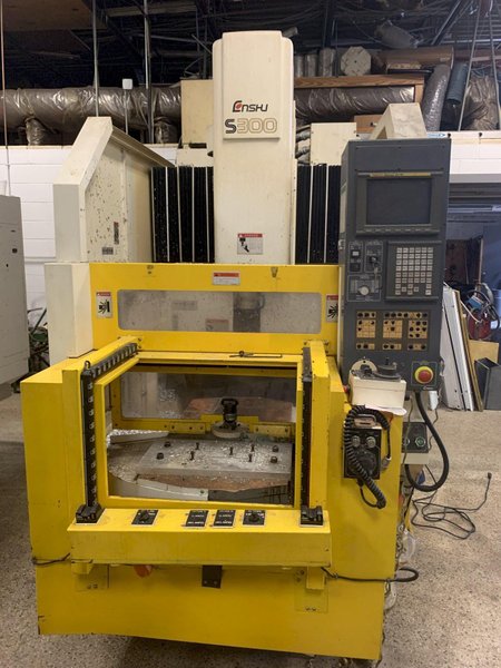 ENSHU Model S300 CNC Vertical Machining Center, w/ Pallet Changer, Fanuc Control