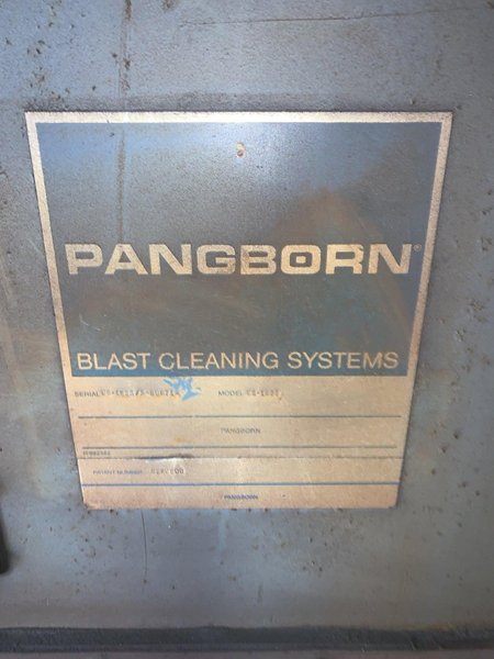162&quot; WIDE X 6 WHEEL PANGBORN SHOT ROTOBLAST MODEL #ES-1923 TOP &amp; BOTTOM PLATE BLAST CLEANING SYSTEM: STOCK #13319