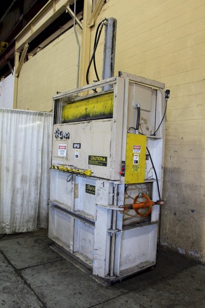 CIVES TENCO MODEL #HP-50 VERTICAL CARDBOARD BALER: STOCK #72299