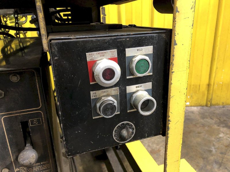 10&quot; x .080&quot; COIL JOINING TECH SHEAR BUTT END WELDER WITH MILLER ECONO TWIN HF WELDER: STOCK #19064