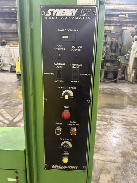 SYNERGY MODEL 1.5 SEMI-AUTO STRETCH PALLET WRAPPER  WITH WEIGHT-TRONIX SCALE: YOBRO #24715