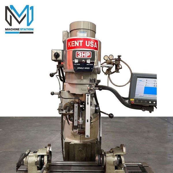 Kent KTM-3VS 9″ x 42″ Variable Speed CNC Vertical Milling