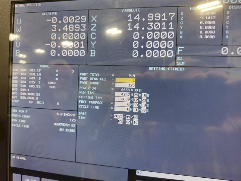 Hwacheon CUTEX-180 YSMC CNC Turning Center, 6000 RPM, Live Tooling, 3-Jaw Chuck, 12 Pos. Turret, Fanuc, Imeca Bar Feeder, New 2021