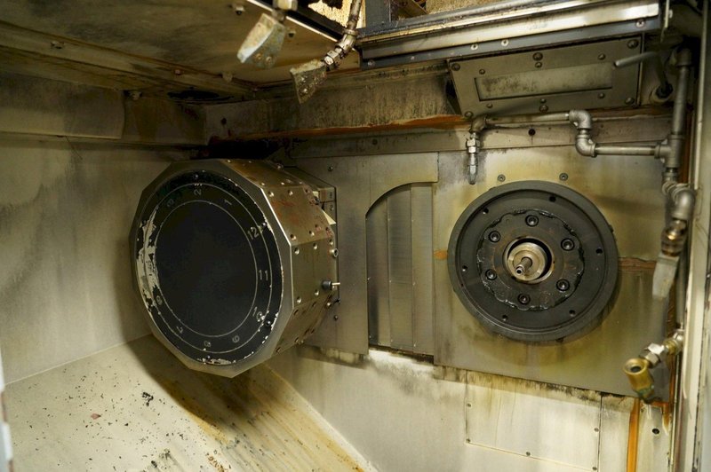 Okuma 2SP-250H Twin Spindle Twin Turret CNC Lathe, 2017 – Chip Conveyor, Robot Loader, Transformer, Inspection Reports from Gosiger