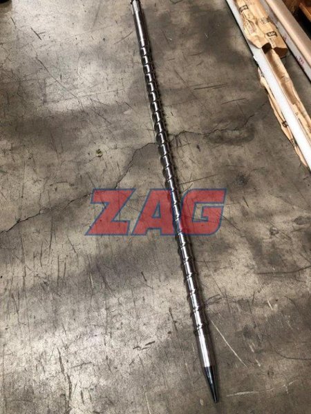 Nissei Like New FNX / NEX 50MM Screw, Smear Tip, End Cap and Nozzle.  Fits 50E or 50A Injection Unit