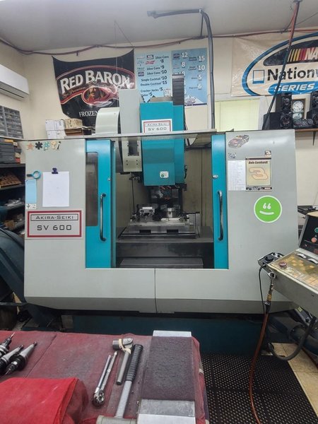 Akira Seiki SV600 CNC VMC, 1997 – New Spindle