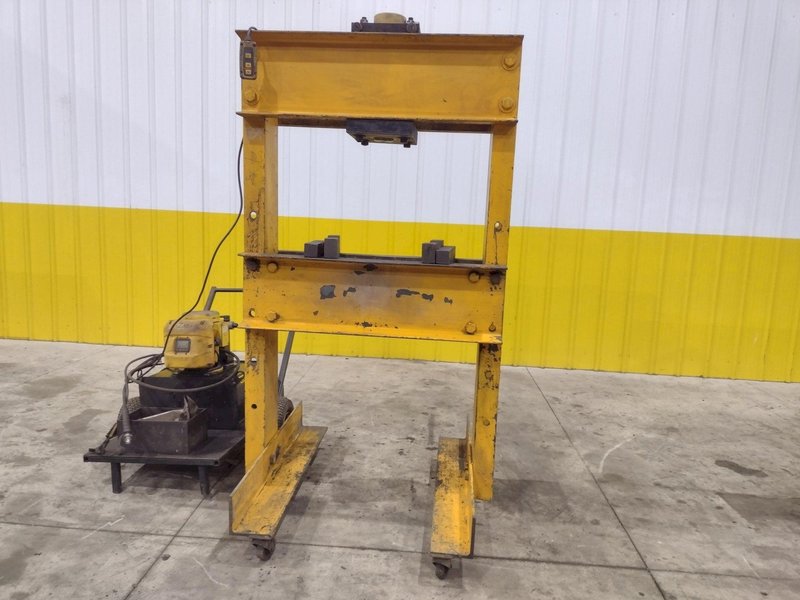 50 TON ENERPAC HYDRAULIC H-FRAME PRESS: STOCK #22364