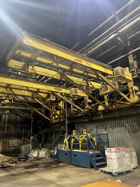 3 TON X 15' SHEPARD-NILES WALL MOUNTED POWERED GANTRY CRANE: STOCK 18469