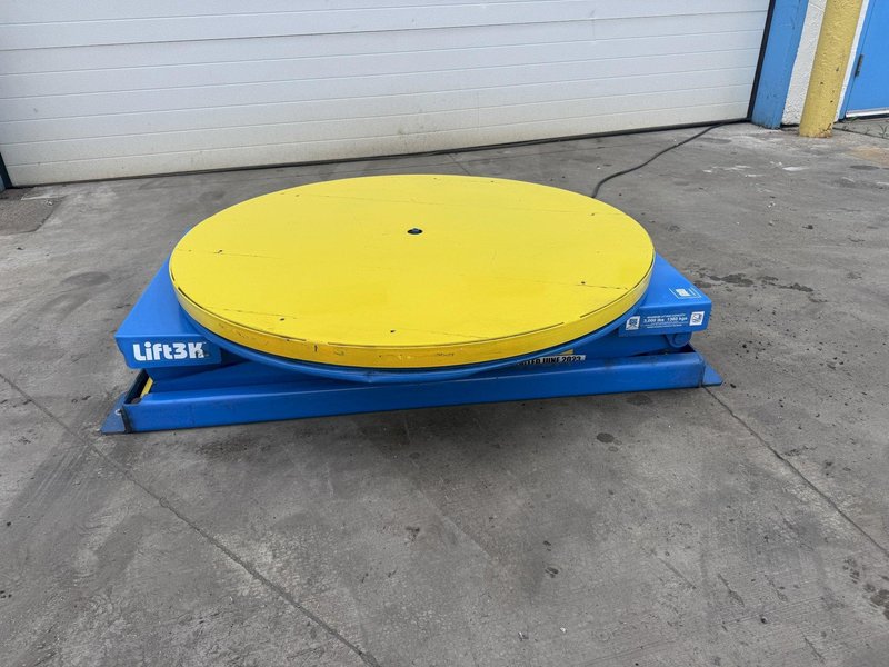 3000 LB BISHAMON MODEL L3K-TT HYDRAULIC SCISSOR LIFT TABLE STOCK #81317