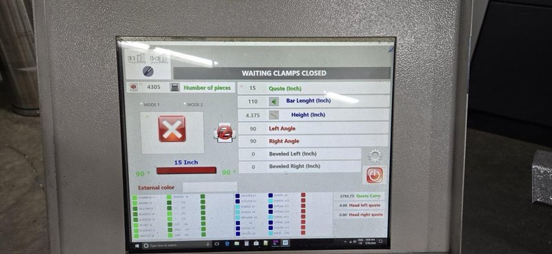 Furia Italmac Double Miter Horizontal Saw, 2017