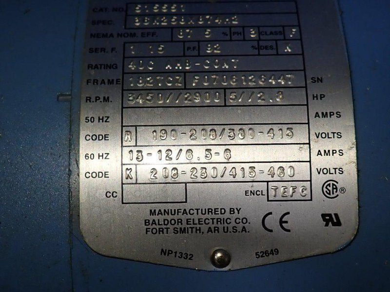 AMETEK 2.8 HP BLOWER  -  DR808D89MXA