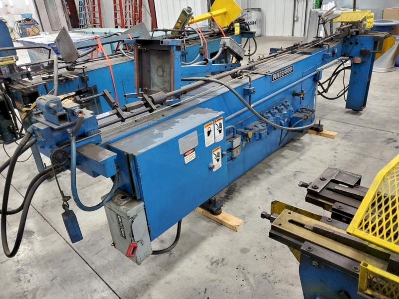 2.5&quot; TELEDYNE PINES HORIZONTAL HYDRAULIC TUBE BENDER. STOCK # 0641823