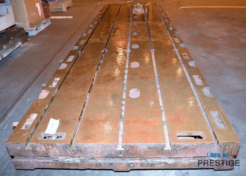 Floor Plate, T-Slotted 60&quot; x 218.75&quot; x 10&quot; Cast Iron