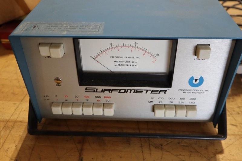 Precision Devices Surfometer PDA-A#-co Surface Testing Profilometer w PDD-1-d0 Head- Auction Item