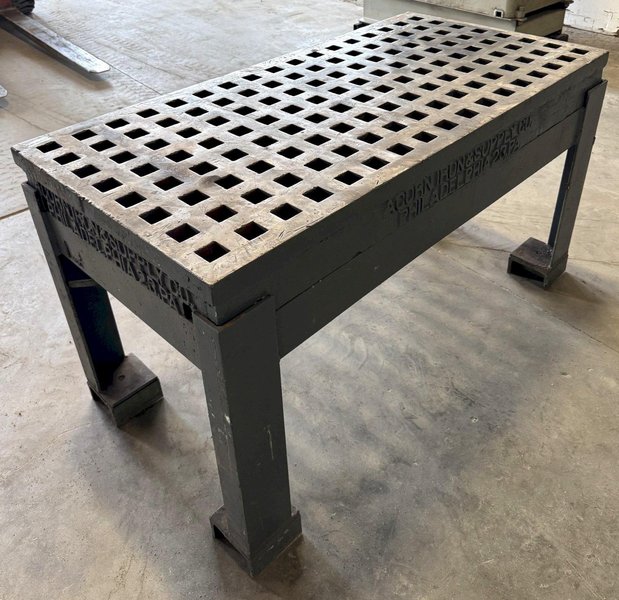 30" x 60" Acorn Welding Table, 1-3/4" Square Holes, Stand