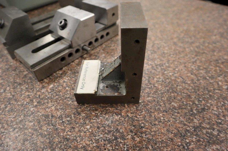 Precision Tool Makers Vises (2) 2.75"W 4" Opening, and Small Angle Plate- Auction Item