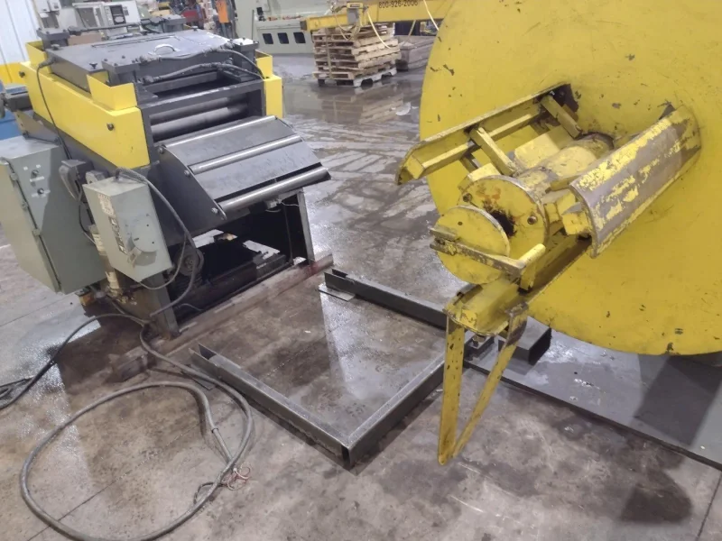 COE PRESS Double End Coil Reel And Straightener 8,000 Lbs. x 24" Wide