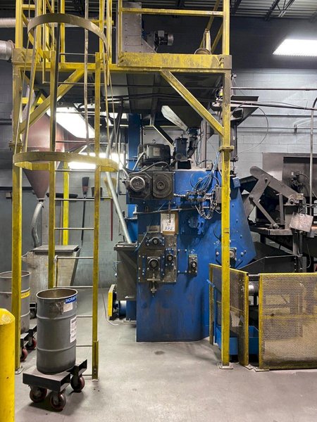 5 CU FT WHEELABRATOR TUMBLAST SHOT BLAST MACHINE: STOCK #14488
