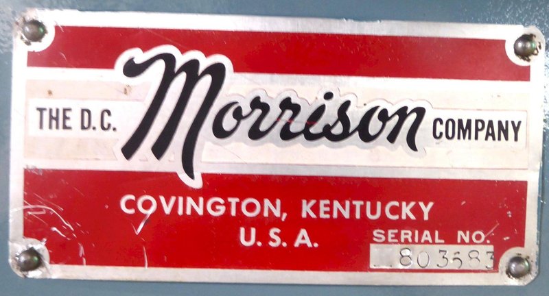 1-1/4" W. x 9" L., Morrison Keyseater 1/16" to 1-1/4" Capacity, Reconditioned