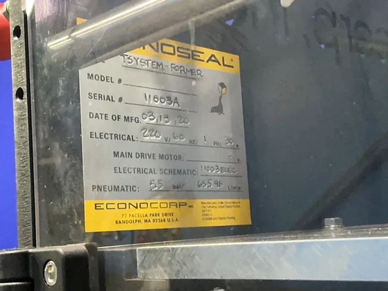 Econocorp, Inc 5.5 Bar At 655.96 L/min Econoseal T-system Tray Former - Tsystem-former
