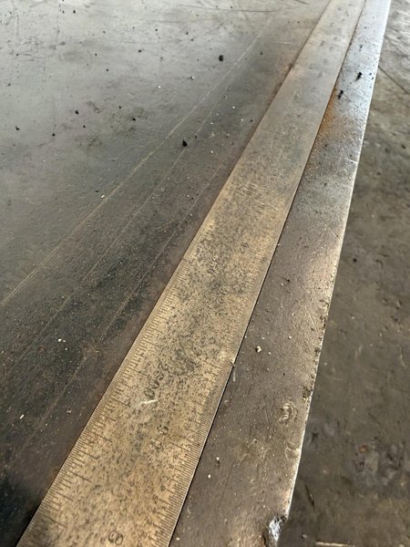 72" X 288" X 12 CAST IRON LAYOUT TABLE.STOCK # 1002725