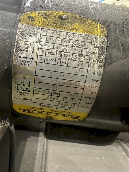 12" WIDE SINGLE PHASE CHIP CONVEYOR: STOCK #77559