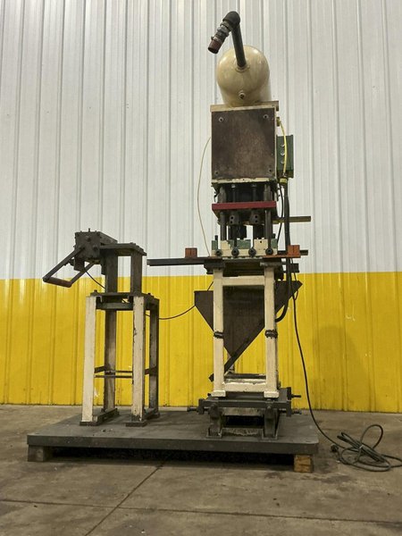 12 TON PNEUPOWR AIRAM MODEL #4P12 PNEUMATIC PRESS 3” STROKE: YOBRO #24856