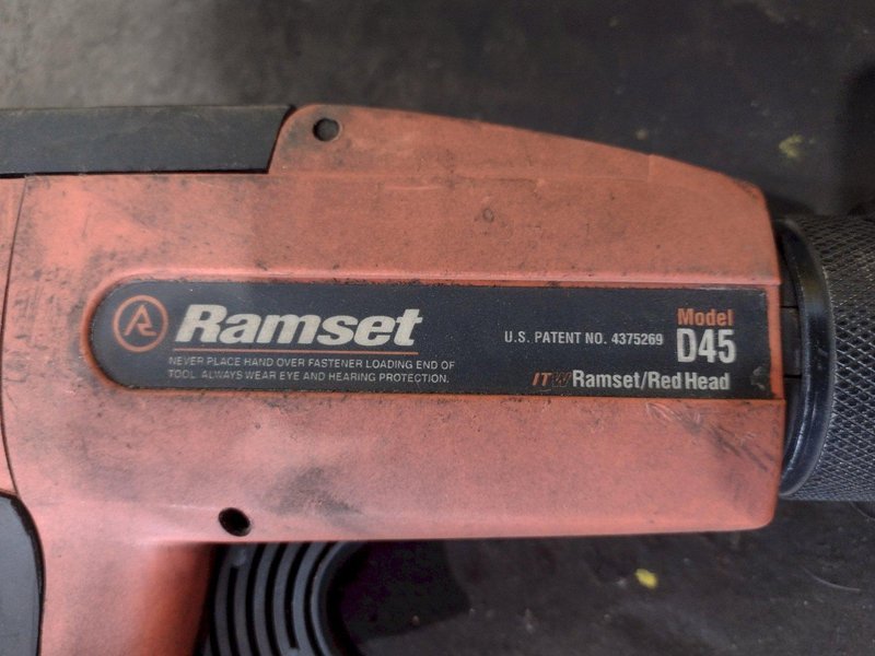 RAMSET/HILTI MODEL #D45 PORTAMARK SEMI AUTO POWDER ACTUATED STEEL MARKING GUN: STOCK #18907