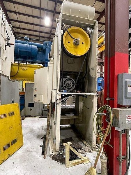 200 ton Komatsu Single Point Gap Mechanical Metal Stamping Press #OBS200-2, Year 1986