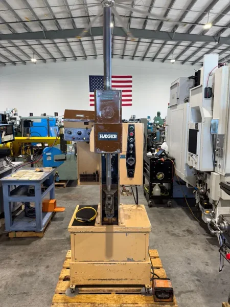 HAEGER HP6-B  6 Ton Hydraulic Insertion Press &amp; Autofeed Bowl USA #7676