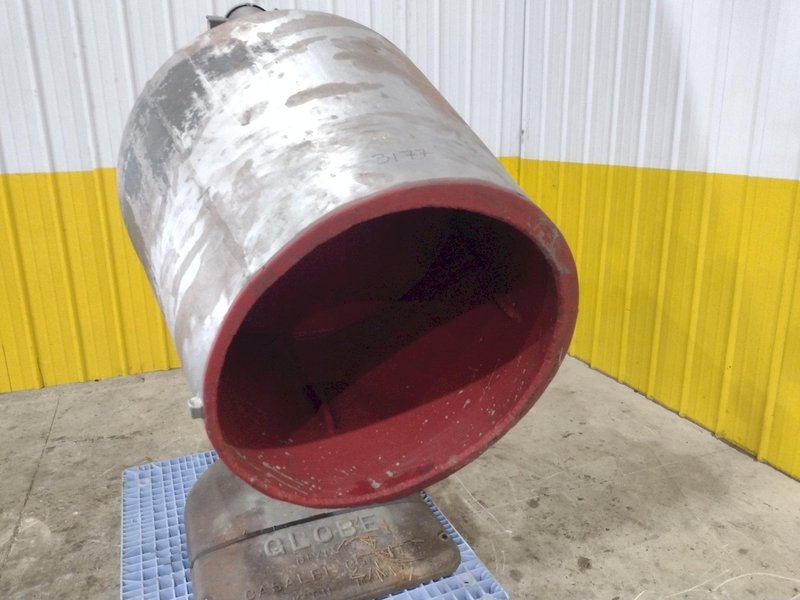 2 HP BOWL TYPE GLOBE ROTATING TUMBLE/POLISH MACHINE: STOCK #23707