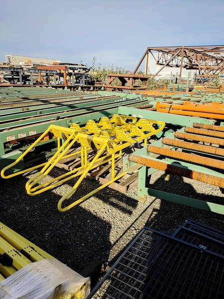 155&#039; POWERED MATERIAL CONVEYOR WITH 7 TRANSFER ARMS. STOCK # 1213825