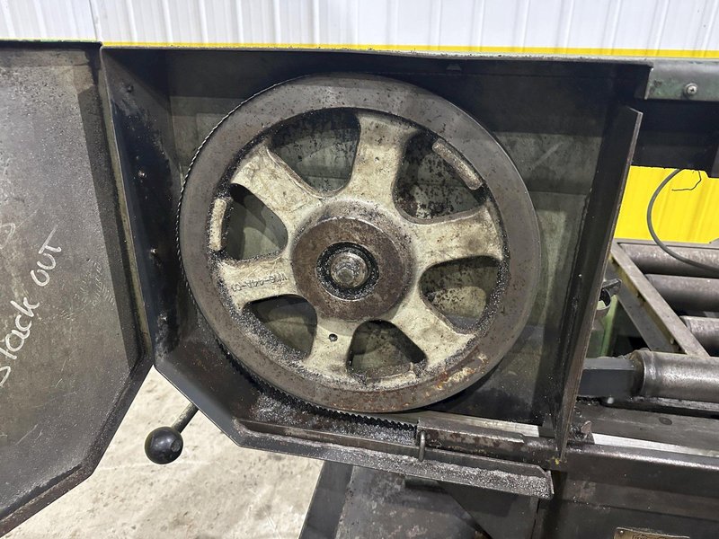 13" X 18" HYD-MECH MODEL #S-20P SWIVEL MITRE HORIZONTAL BANDSAW: STOCK #22384