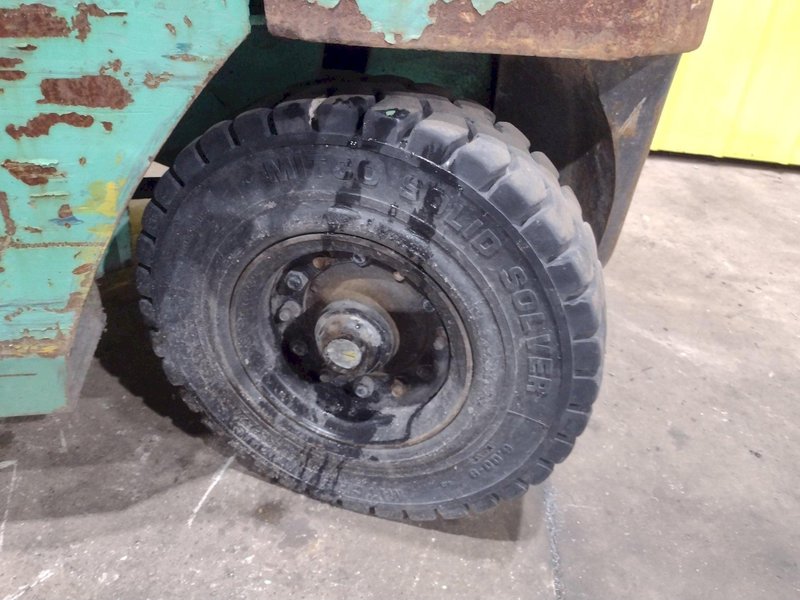 5,000 LB MITSUBISH MODEL #QA14  PROPANE FORKLIFT TRUCK: STOCK #19603