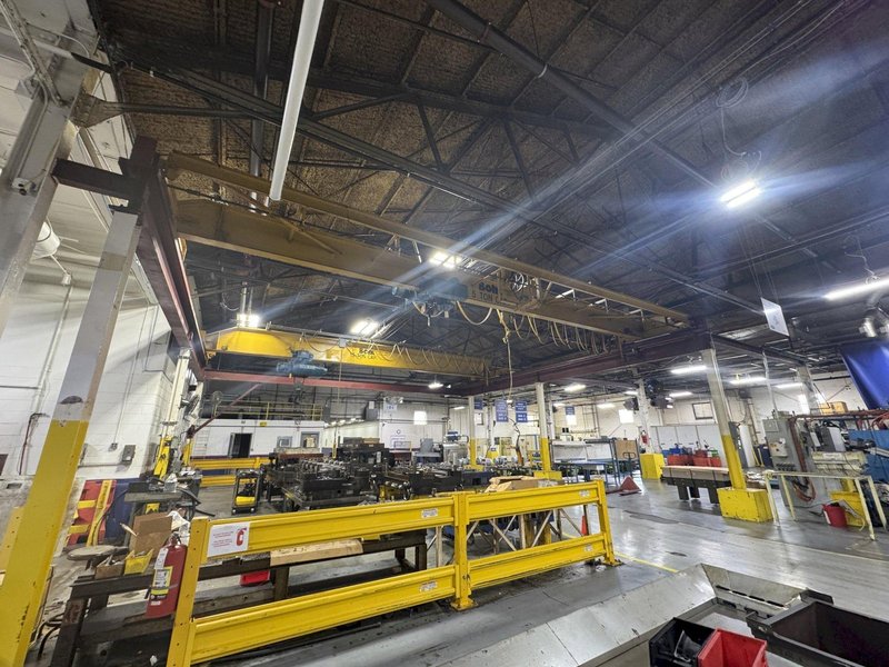 5 TON X 35’ BOHL SPAN SINGLE GIRDER TOP RUNNING BRIDGE CRANE: STOCK #81235