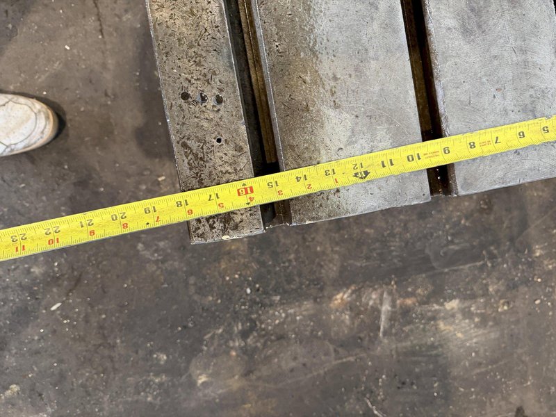 18" X 12" X 24" T-SLOTTED FLOOR PLATE. STOCK # 0540726