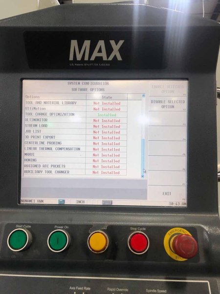 Hurco VM3  VMC, 2008 – WinMax, 4th Axis, Rigid Tap