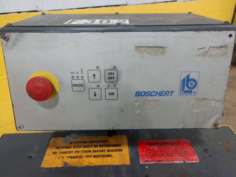 8-7/8&quot; x 8-7/8&quot; x 1/4&quot; BOSCHERT LB12 HYDRAULIC NOTCHER: STOCK #12538