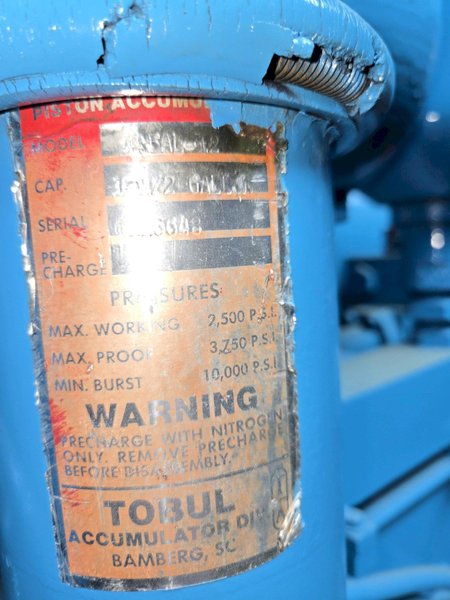3000 PSI 40 HP 30" X 58.5" HYDRAULIC UNIT. STOCK # 0650726