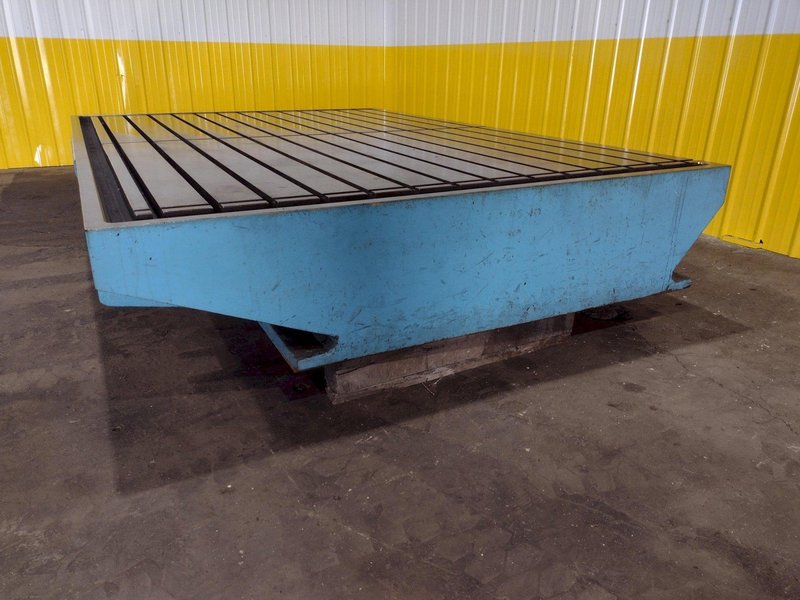 90&#039;&#039; X 130&#039;&#039; T SLOTTED LAYOUT TABLE / FLOOR PLATE: STOCK 17536
