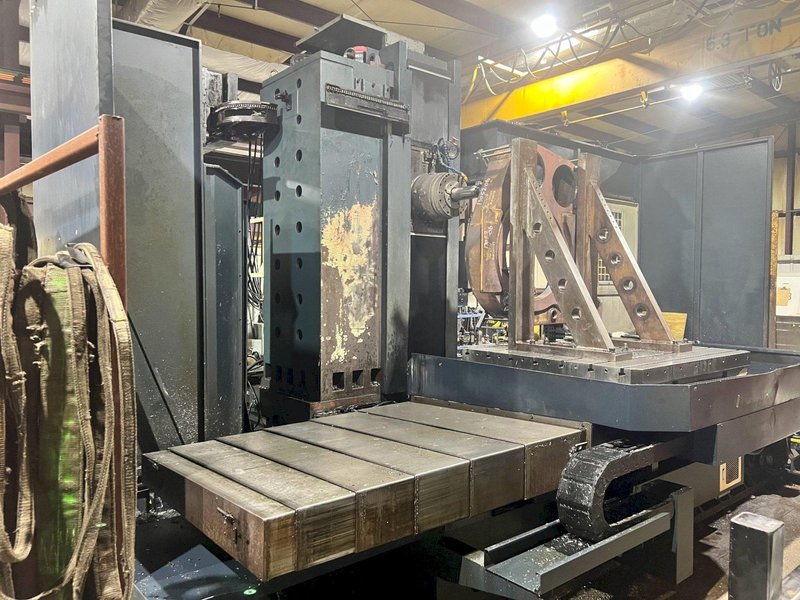 4.1&quot; Johnford CNC Table Type Horizontal Boring Mill, Model BMC-110, 78&quot; X, 70&quot; Y, 63&quot; Z, 21&quot; W, 60 ATC, Fanuc, 2009