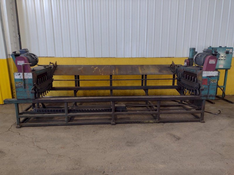 3&quot; x 12&#039; BUCKEYE MFG MODEL #56-98326 TUBE &amp; PIPE ROTARY BRUSH DEBURRING MACHINE: STOCK #16173