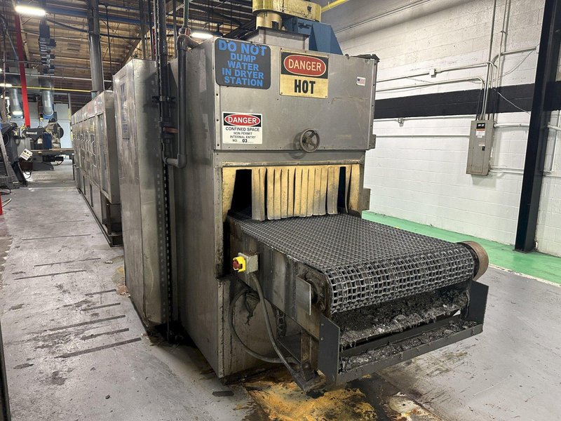 3 STAGE X 36&quot; X 18&quot; WALSH MODEL #AOE286 STEEL MESH-BELT PASS-THROUGH STAINLESS WASHER: STOCK #20166