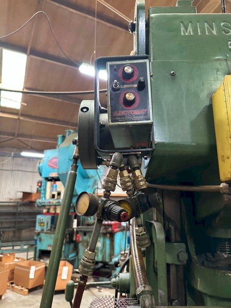 45 TON MINSTER MODEL #5 OBI MECHANICAL PUNCH PRESS 3" STROKE : YOBRO #26146