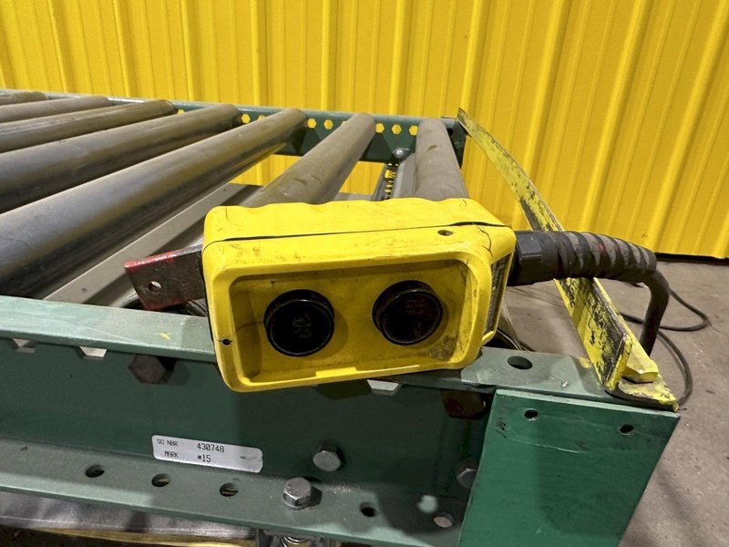 4,000 LBS X 60" X 30" SOUTHWORTH HYDRAULIC SCISSOR LIFT TABLE WITH 60X42 ROLLER CONVEYOR TOP, 110 VOLT: STOCK #20916