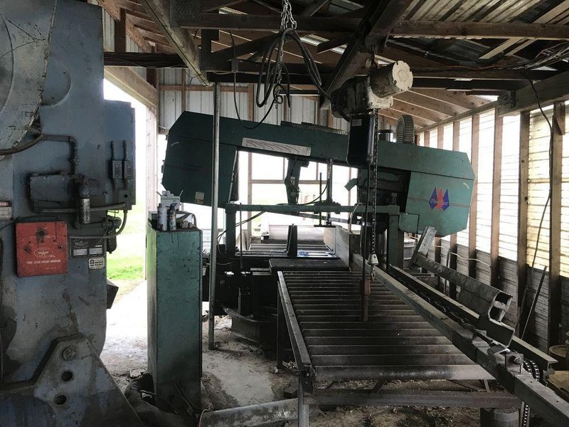 40" W X 20" H PEERLESS MODEL #SHB-4020S HORIZONTAL SEMI-AUTOMATIC BANDSAW: STOCK #20494