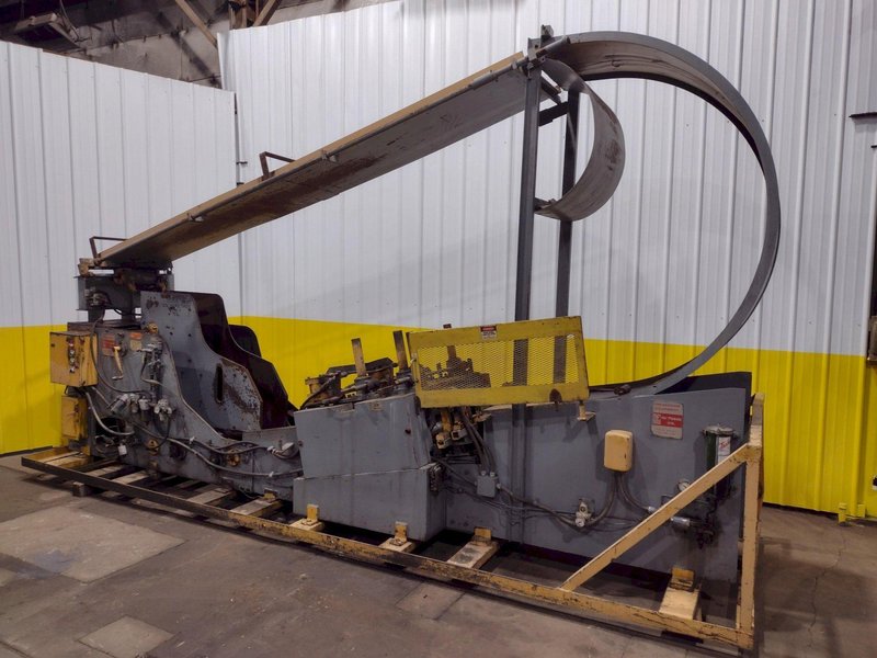 10,000 LB X 24&quot; WIDE X .187&quot; AIR FEEDS COIL CRADLE STRAIGHTENER / UNCOILER: STOCK 17042