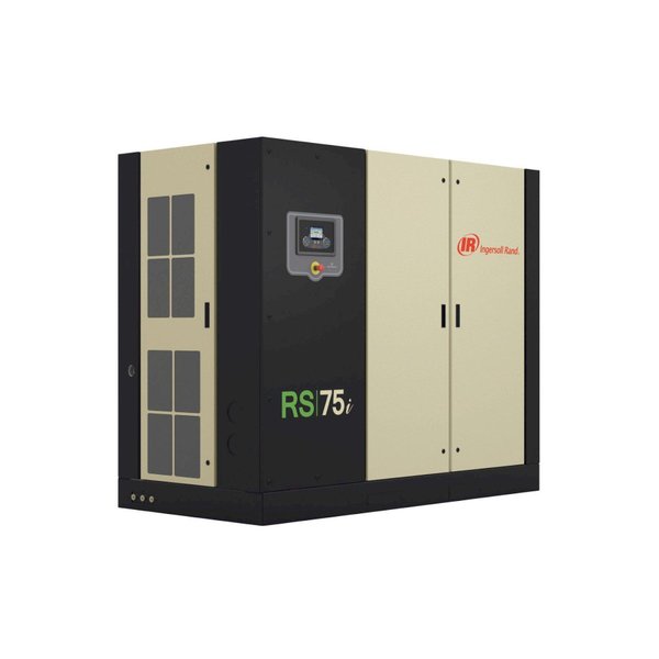 100 HP INGERSOLL-RAND MODEL RS75i-A125 ROTARY SCREW AIR COMPRESSOR W/ AIR DRYER: YOBRO #25976