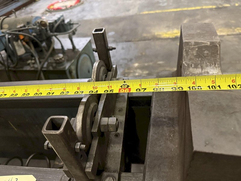 75 TON X 96" DRILCO TRAVELING HEAD HYDRAULIC STRAIGHTENING PRESS: YOBRO #25865